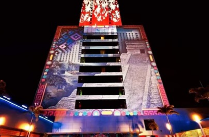 Stage with LED wall backdrop